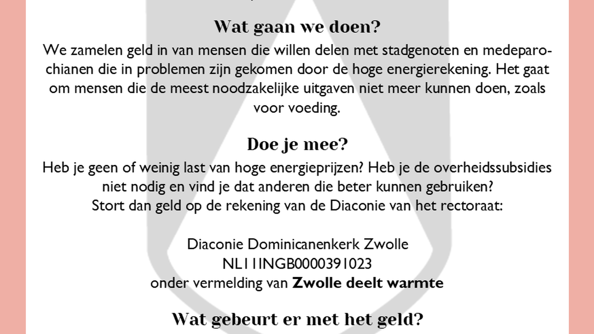 Actie: Zwolle geeft warmte