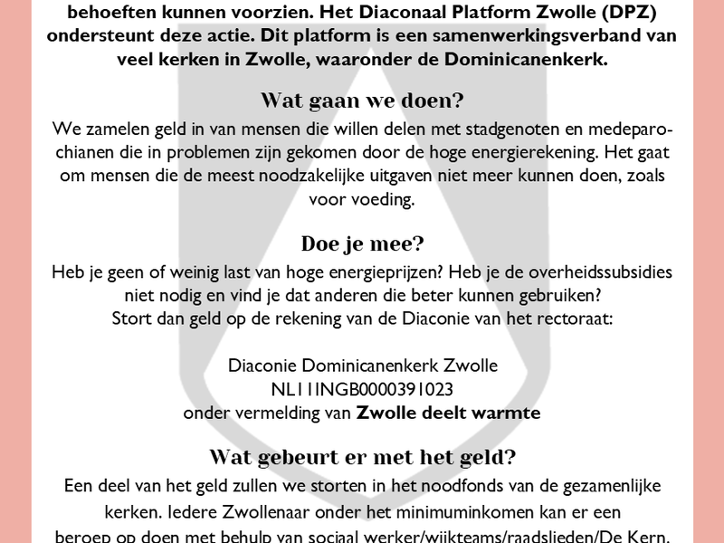 Actie: Zwolle geeft warmte