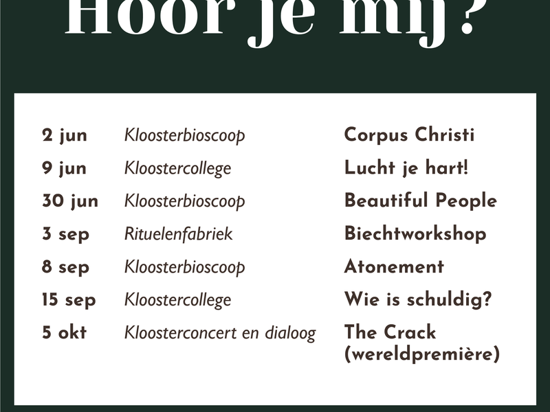 Themareeks: Hoor je mij?